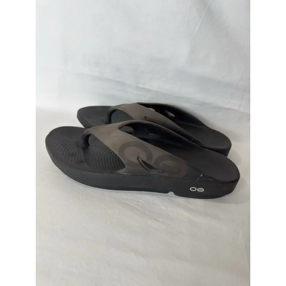 Oofos OOriginal Recovery Sandals Brown Thong Size Men 12 / Women 14